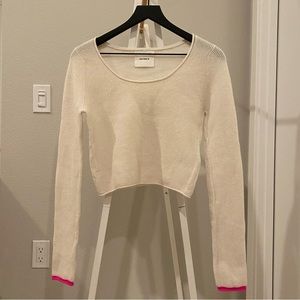 LISA YANG 100% Cashmere Off-White 'The Zola' Sweater